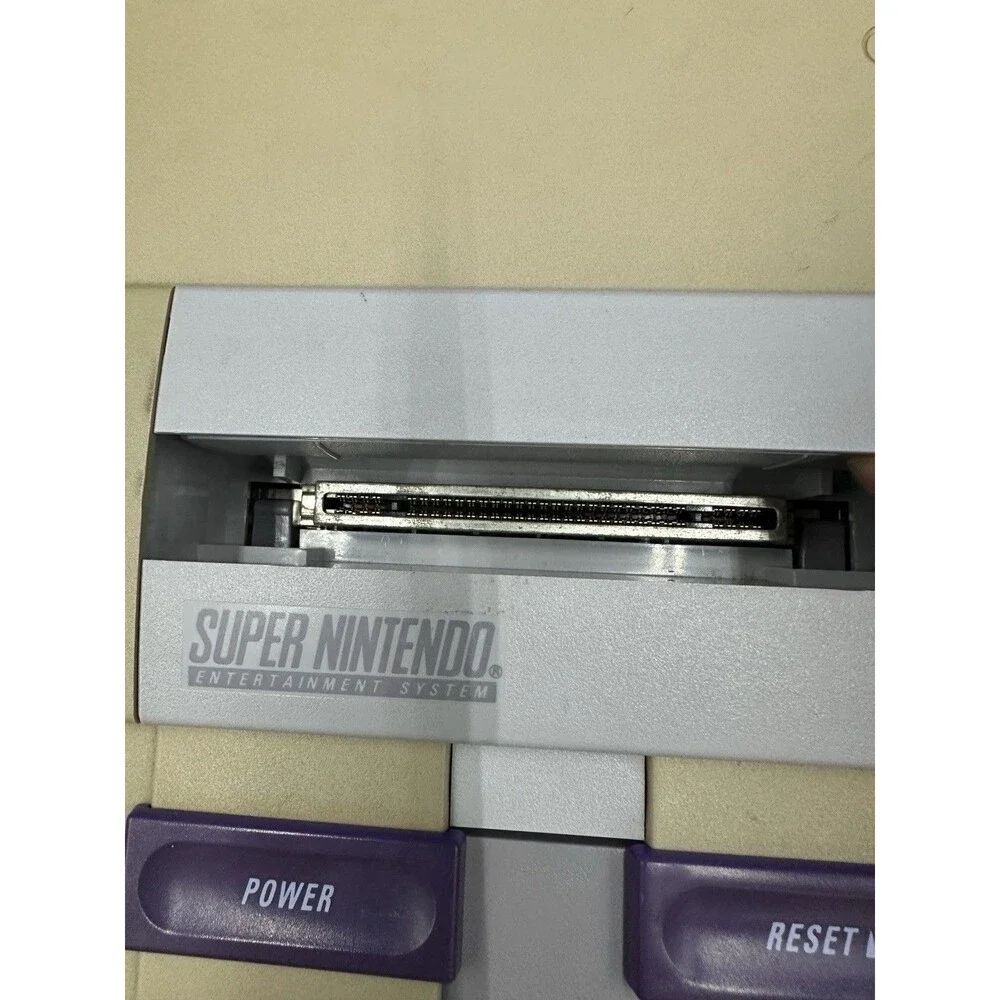 Nintendo SNES No. SNS-001 Console with OEM Controller/Cables, Super Mario World